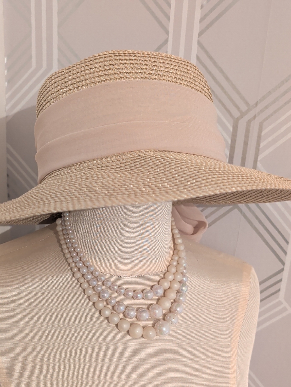 Elegant Cream Sun Hat